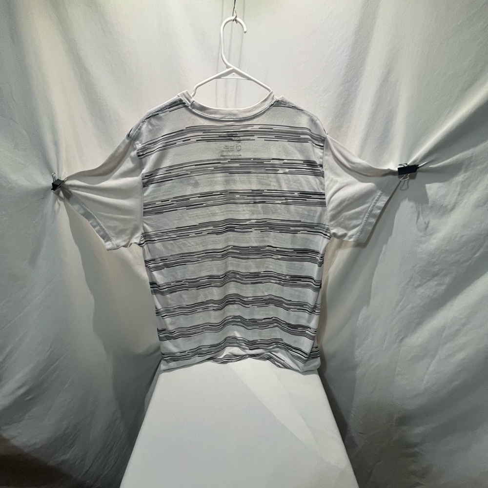 Nike Black and White Striped Tee